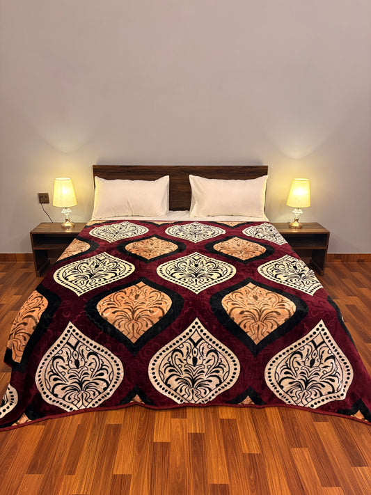 Bloomhaven AC Blanket Midnight Petal