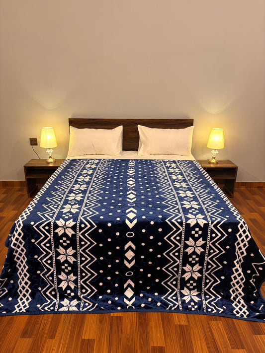 Bloomhaven AC Blanket Midnight Blue