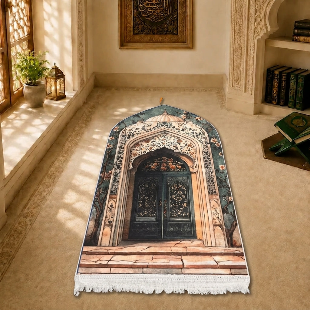 Turkish Prayer Mat - Royal Floral Door