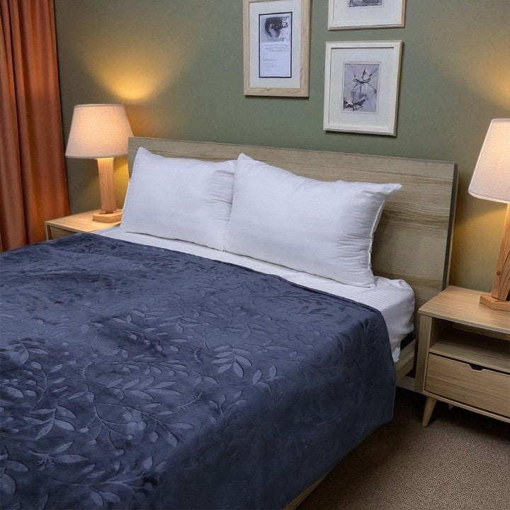 Cloudrest AC Blanket Flannel Double Bed - Grey