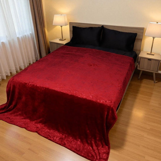Cloudrest AC Blanket Flannel Double Bed - Red