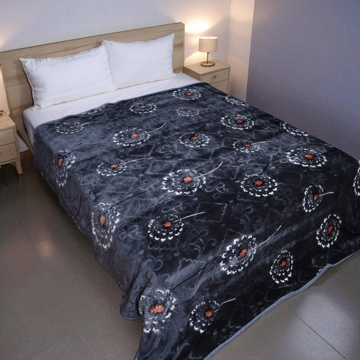 Bloomhaven Ac Blanket - Dusky Charcoal