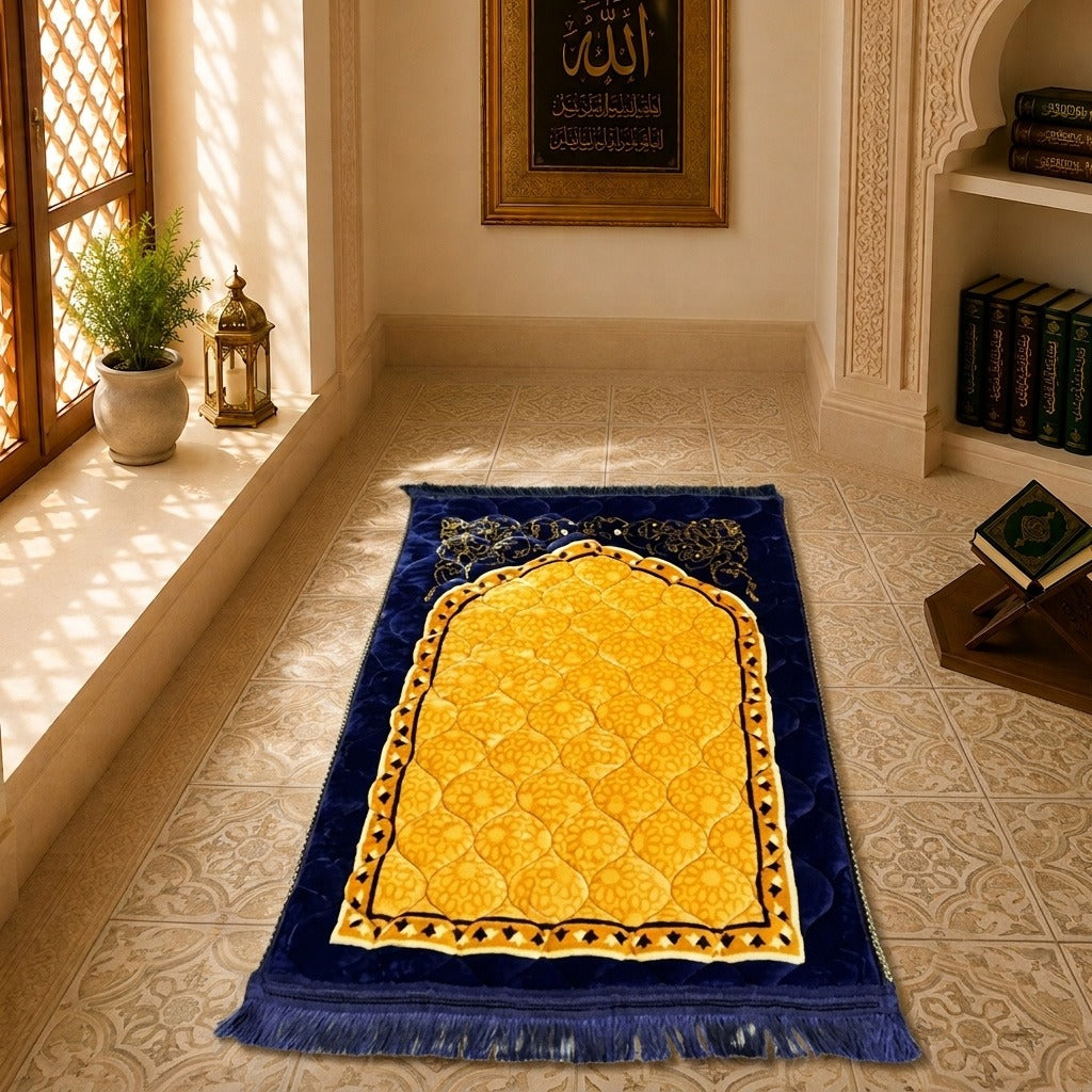 Taqwa Prayer Mat - Navy Radiance