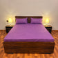 Elegant Fitted Bed Sheet Purple