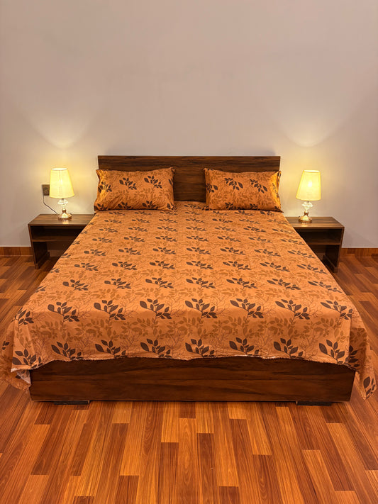 Bloomveil Bed Sheet Classic Brown