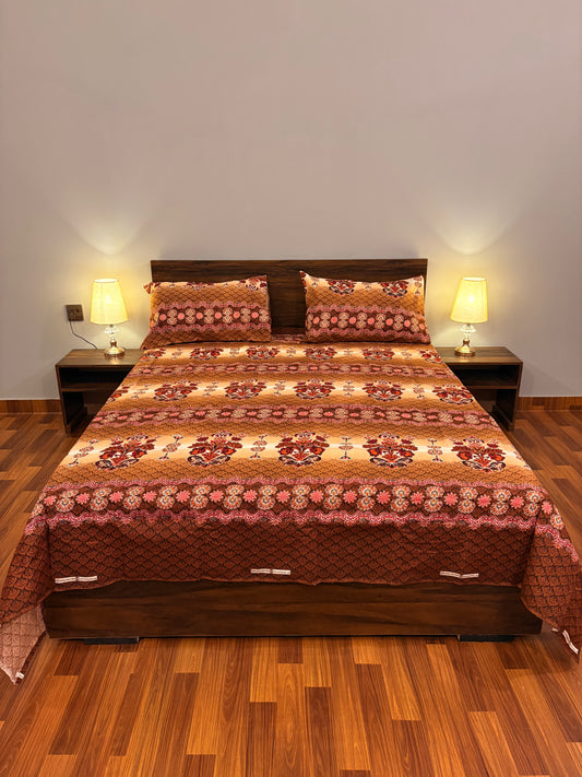 Bloomveil Bed Sheet Rose Brown