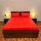 Elegant Fitted Bed Sheet Crimson Red