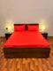 Elegant Fitted Bed Sheet Crimson Red