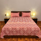 Premium Cotton Bed Sheet Bloom Crimson