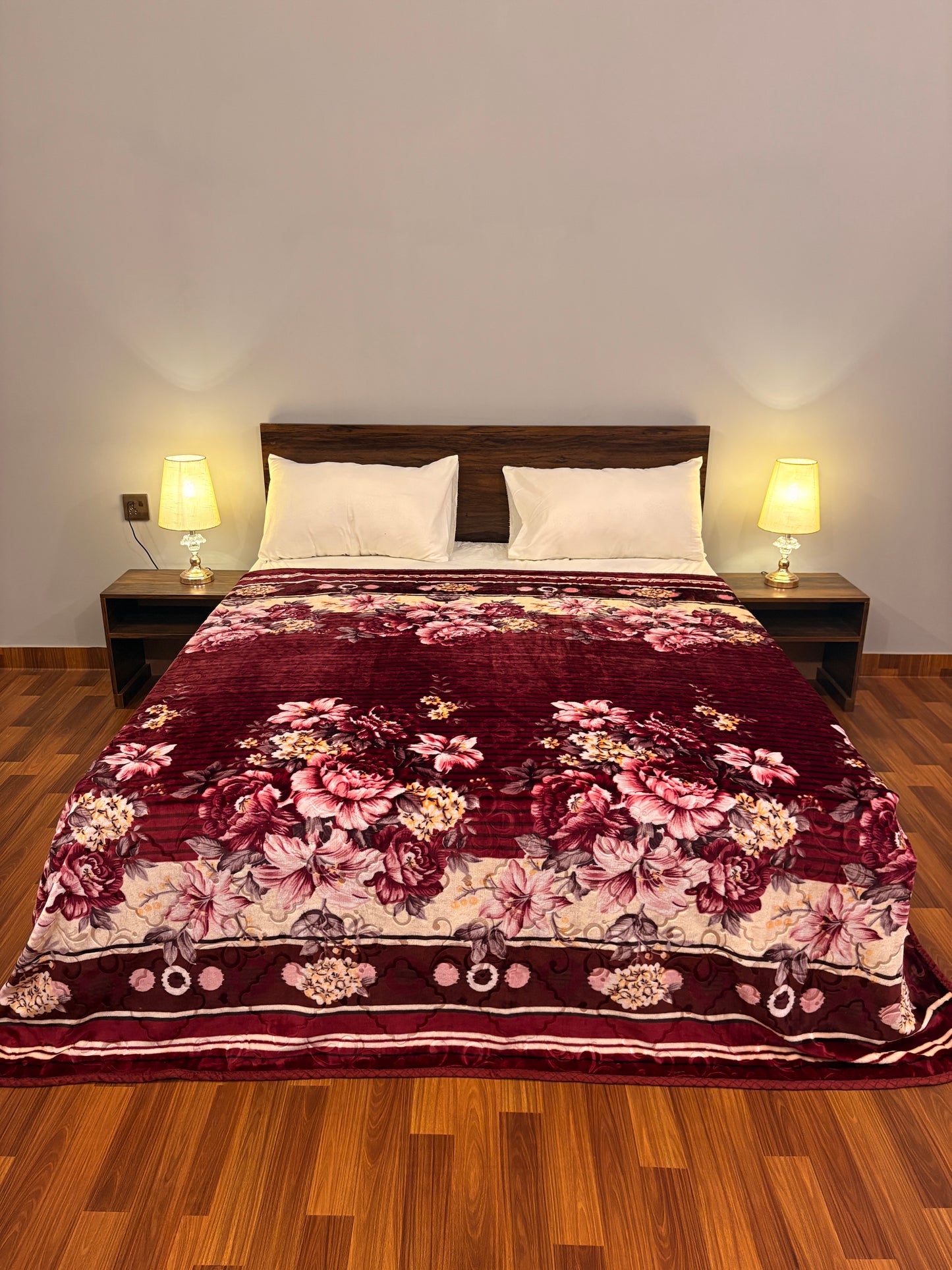 Bloomhaven AC Blanket Crimson Bloom