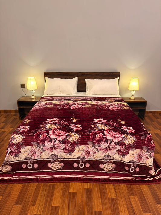 Bloomhaven AC Blanket Crimson Bloom