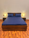 Elegant Fitted Bed Sheet Blue Nest