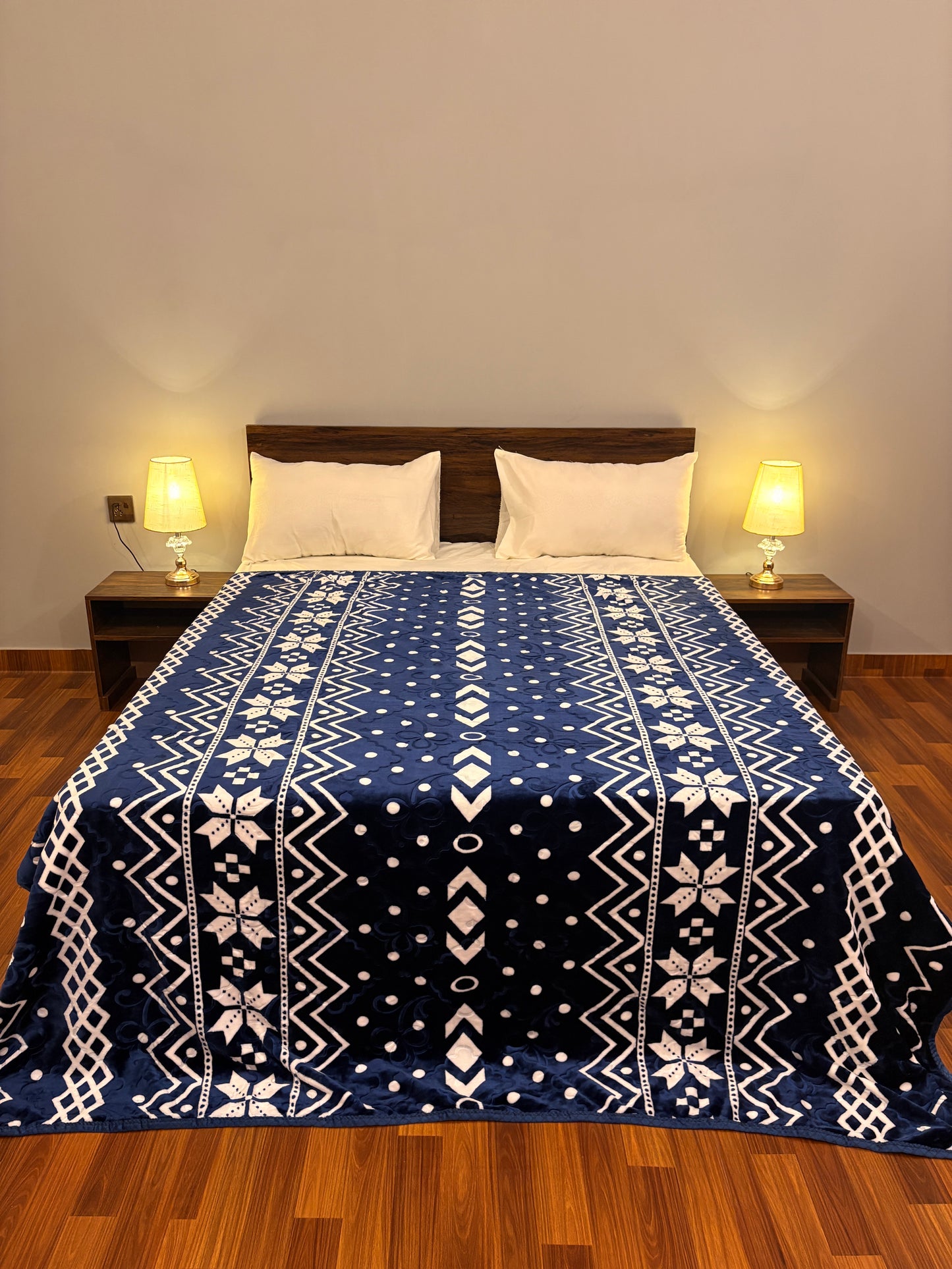 Bloomhaven AC Blanket Midnight Blue