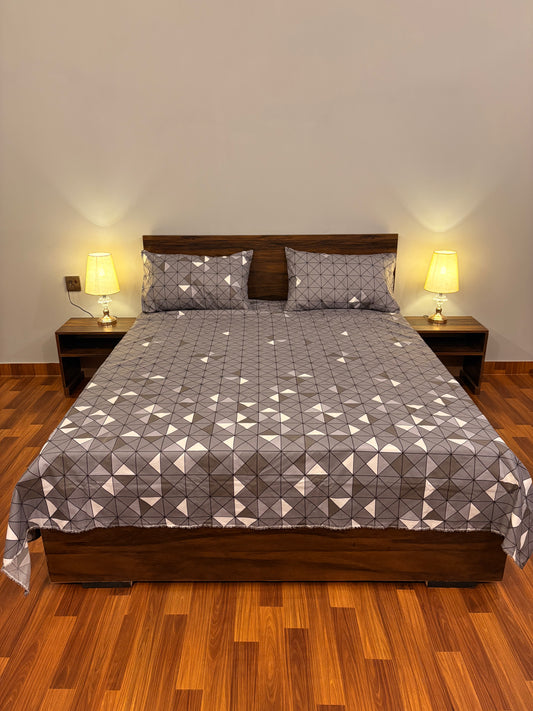 Bloomveil Bed Sheet Star Gray
