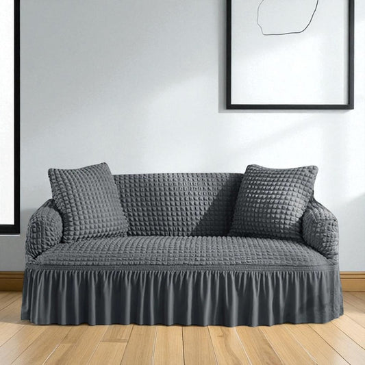 Ottoman Embrace Turkish Sofa Cover - Slate Gray