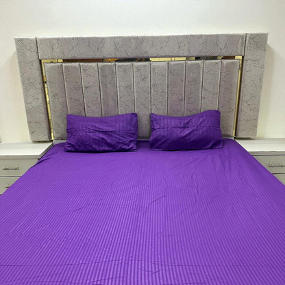 Elegant Fitted Bed Sheet King Size - Purple