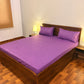 Elegant Fitted Bed Sheet Purple