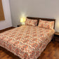 Bloomveil Bed Sheet Crimson Petal Red