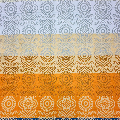 Premium Cotton 4 Pcs Bed Sheets King Size - Sunset Orange