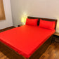 Elegant Fitted Bed Sheet Crimson Red