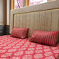 Premium Cotton 3 Pcs Bed Sheets King Size - Cherry Mist