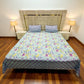 Premium Cotton 4 Pcs Bed Sheets King Size - Sunrise Flora