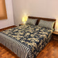 Premium Cotton Bed Sheet Bloom Navy