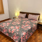 Premium Cotton Bed Sheet Garden Pink