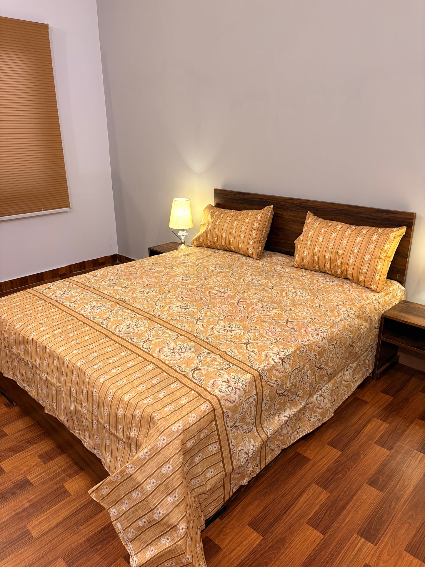 Premium Cotton Bed Sheet Petal Cream