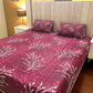Premium Cotton 3 Pcs Bed Sheets King Size - Maroon Patel
