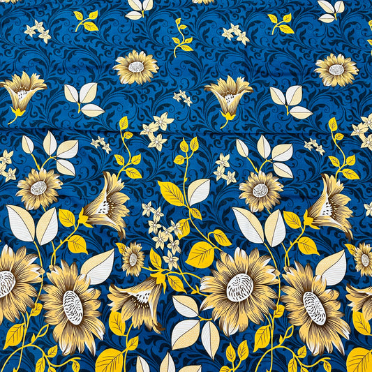 Bloomveil  3 Pcs King Size  Bed Sheet - Cerulean Blue