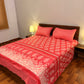 Premium Cotton Bed Sheet Mist Cherry
