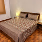 Premium Cotton Bed Sheet Bloom Brown