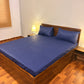 Elegant Fitted Bed Sheet Blue Nest