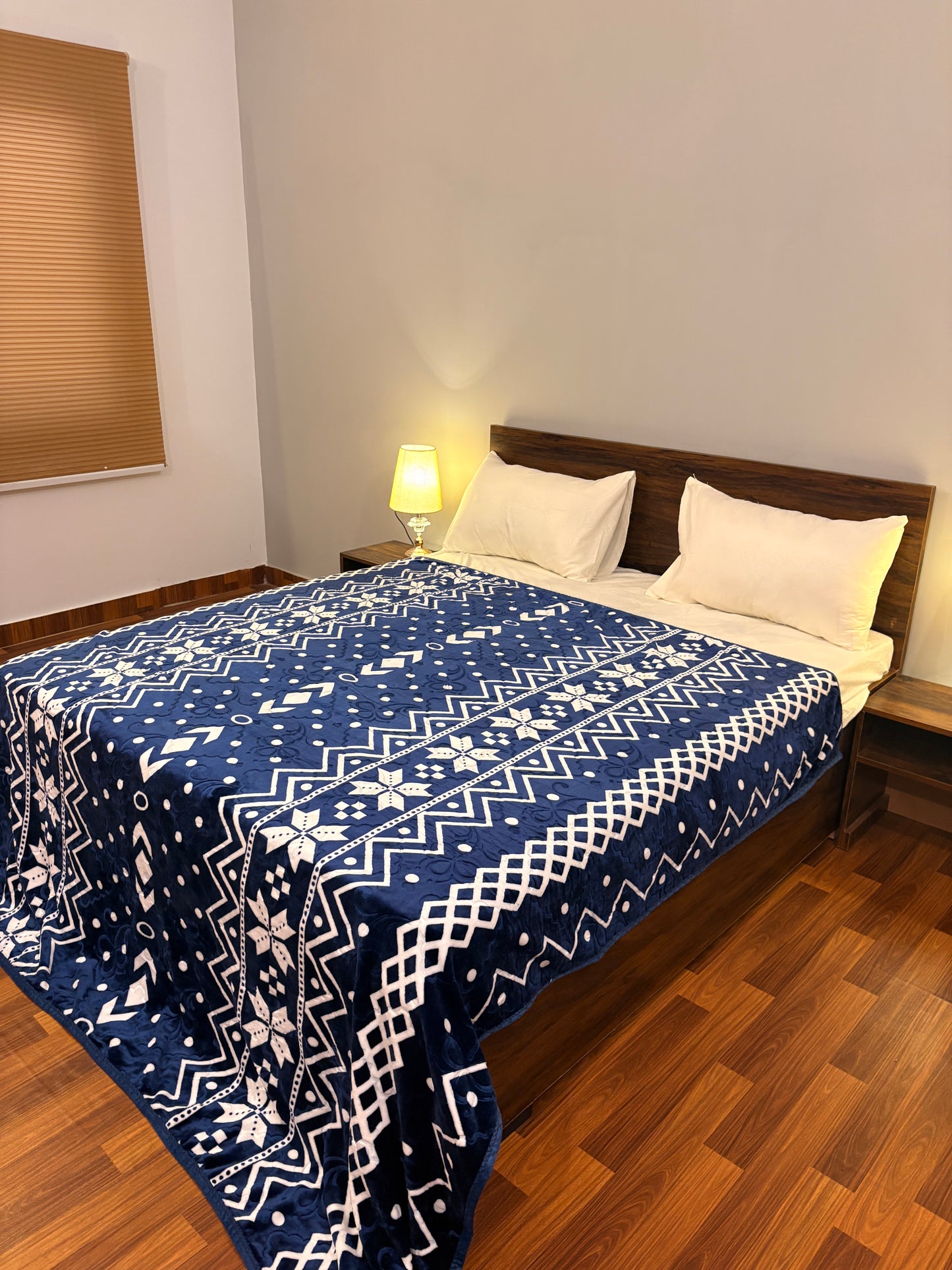 Bloomhaven AC Blanket Midnight Blue