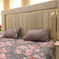 Premium Cotton 3 Pcs Bed Sheets King Size - Pink Garden