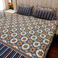 Bloomveil  3 Pcs King Size  Bed Sheet - Navy Palace