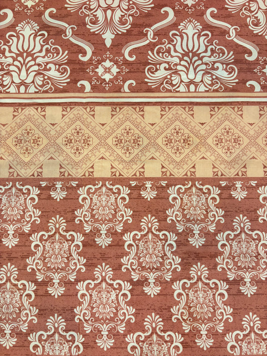 Premium Cotton Bed Sheet Bloom Crimson