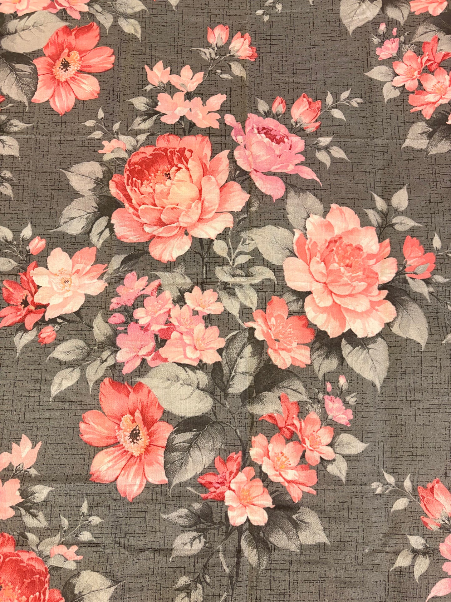 Premium Cotton Bed Sheet Garden Pink