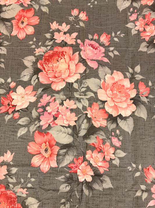 Premium Cotton Bed Sheet Garden Pink