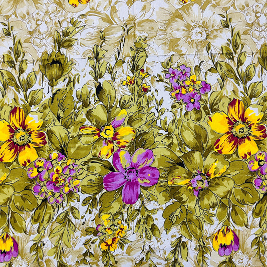 Premium Cotton 4 Pcs Bed Sheets King Size - Orchid Serenade