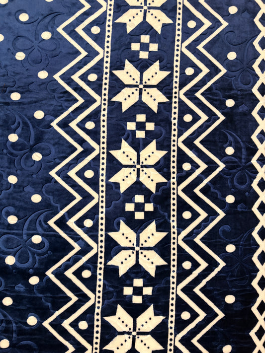 Bloomhaven AC Blanket Midnight Blue
