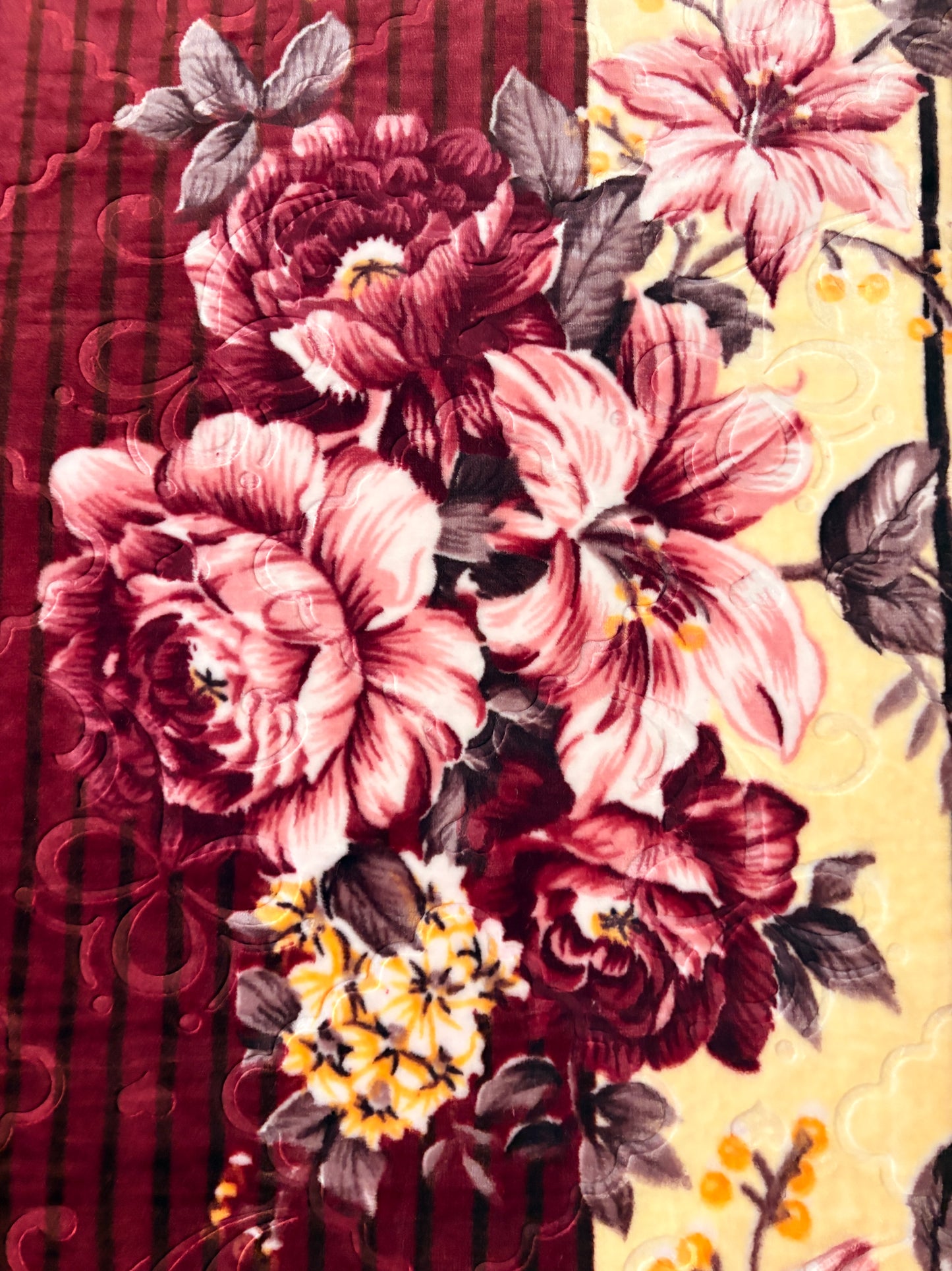 Bloomhaven AC Blanket Crimson Bloom