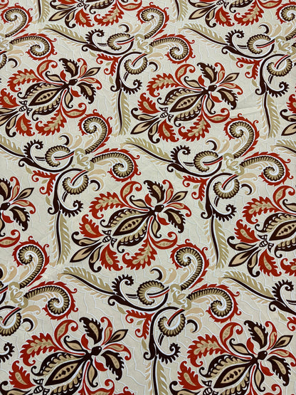 Bloomveil  3 Pcs King Size  Bed Sheet - Crimson Petal