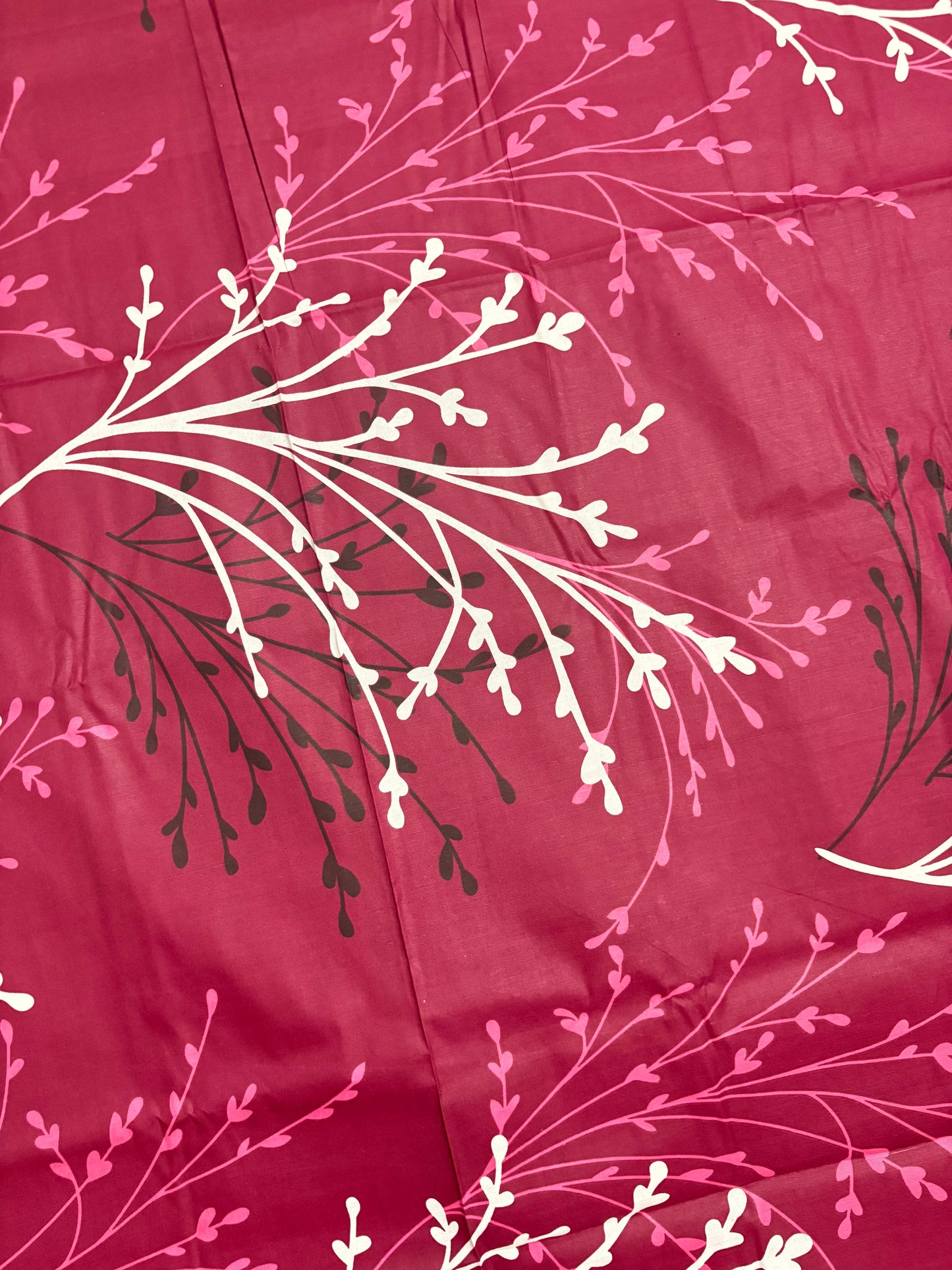 Premium Cotton 3 Pcs Bed Sheets King Size - Maroon Patel