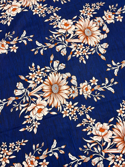 Bloomveil  3 Pcs King Size  Bed Sheet - Night Petal
