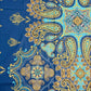 Premium Cotton 3 Pcs Bed Sheets King Size - Gold Indigo