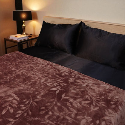 Cloudrest AC Blanket Flannel Double Bed - Brown