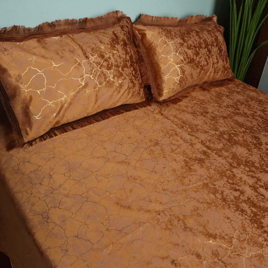 Haven Luxe 3 Pcs Bed Set King Size - Camel