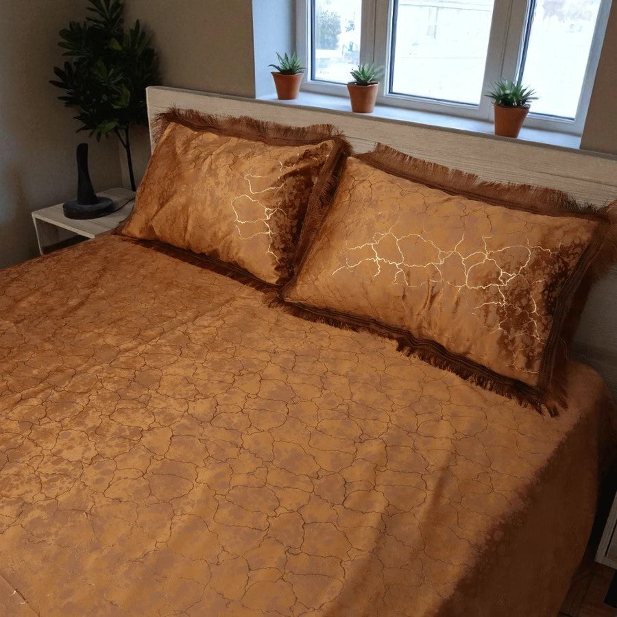 Haven Luxe 3 Pcs Bed Set King Size - Camel